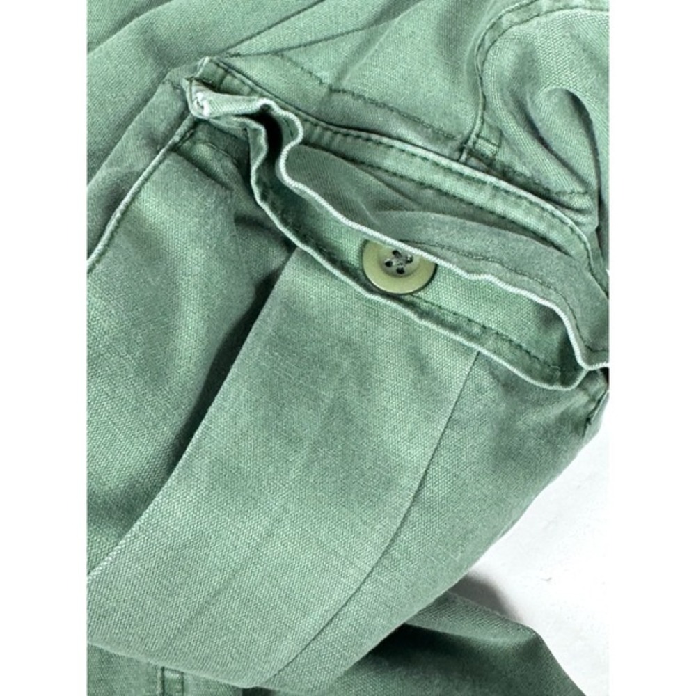 Sundance Cargo Pants Womens 8 Green Cotton Stretch Utility‎ Drawstring Hem - Picture 7 of 16